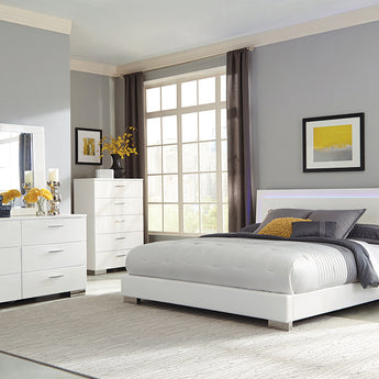 Felicity 5-Piece King Bedroom Set With LED Headboard