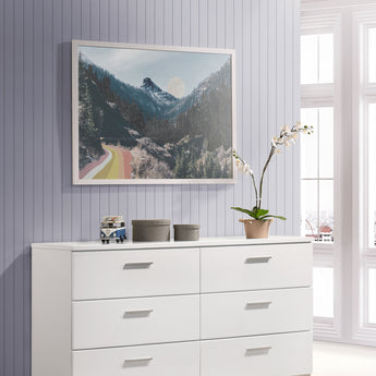 Felicity 6-Drawer Dresser Glossy White