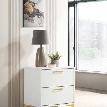 Kendall 2-Drawer Nightstand White