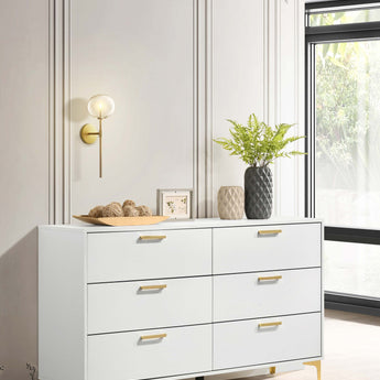 Kendall 6-Drawer Dresser White