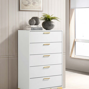 Kendall 5-Drawer Chest White