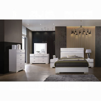 NAIMA SET WITH LED KING SIZE BED