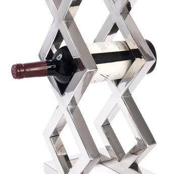 3 Bottle Stainless Steel Wine Rack