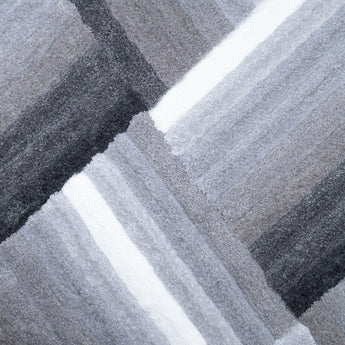 3D Striped Shaggy Area Rug