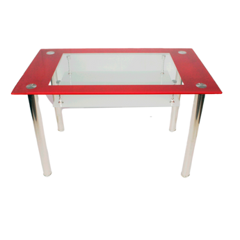 Mesa Comedor DT15 con Cristal Templado, Diseño Moderno y Colores