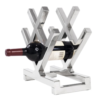 4 Bottle Stainless Steel Wine Rack