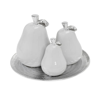 4pc Pear Set with Plate Kitchen Decor