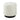 Bowman Round Upholstered Ottoman White