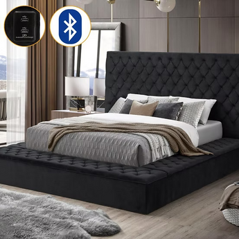 Bliss square bed black