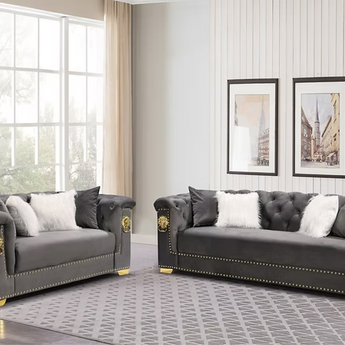 Simba Gray & Gold Living Set