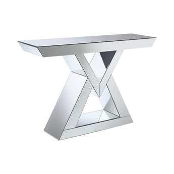 Cerecita Console Table With Triangle Base Clear Mirror