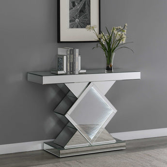 Andorra Console Table With LED Lighting Silver