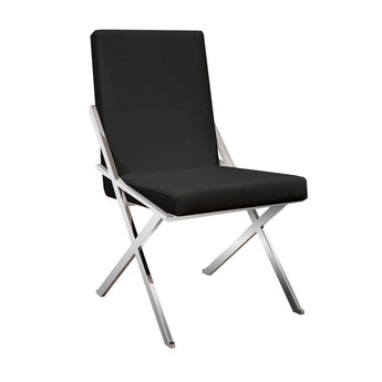 Elegante Silla Comedor Amber Negra: Confort Moderno para tu Espacio