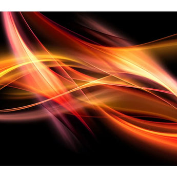 Abstract Orange Glass Wall Art 60"x36"