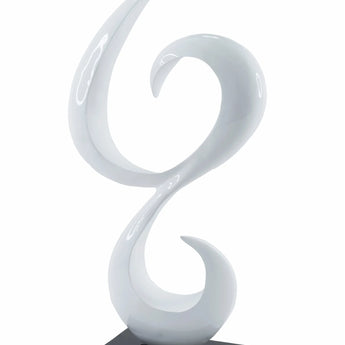 Abstract Tall Sculpture w Marble Base