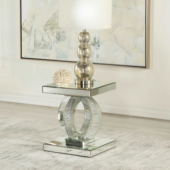 Breena Square End Table Mirror