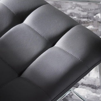 Taburete de Bar Matthew Negro, Altura Ajustable, Giratorio 360°, Reposapiés Ergonómico