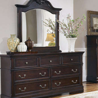 Cambridge 7-Drawer Rectangular Dresser Cappuccino