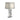 Carmen Geometric Base Table Lamp Silver