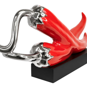 Chili Pepper Tabletop Sculpture