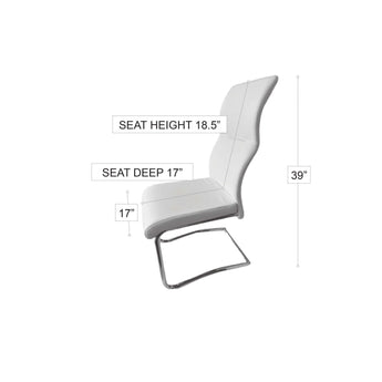 Silla Comedor Blum Diseño Moderno Elegante Base Cromada Resistente Confort Supremo