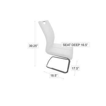 Silla de Comedor Celimo Roja Moderna Diseño Ergonómico Elegante Confortable