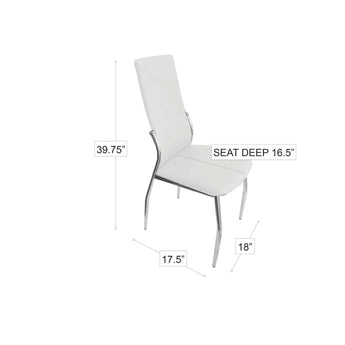 Silla de Comedor Dalma Negra Elegante Diseño Moderno Ergonómica Confort Duradera