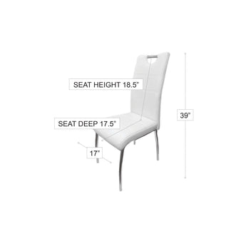 Silla de Comedor Detroit Negra Moderna, Diseño Ergonómico y Confortable para tu Hogar