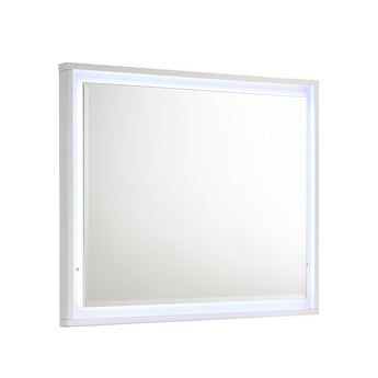 Espejo LED Moderno Dubai: Elegancia Contemporánea con Iluminación Integrada para Dormitorio