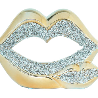 Diamond Lips Tabletop Sculpture