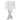 Dominick Table Lamp With Rectange Shade White And Mirror