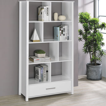 Dylan Rectangular 8-Shelf Bookcase