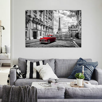 Impresionante Arte de Pared Torre Eiffel Vidrio Templado 122x81 cm Decorativo