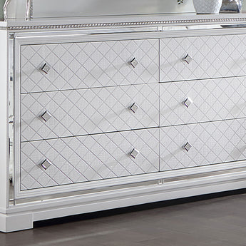 Eleanor Rectangular 6-Drawer Dresser White