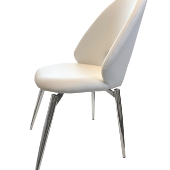 Silla de Comedor GIO Blanca Moderna Ergonómica Resistente Diseño Nórdico Minimalista