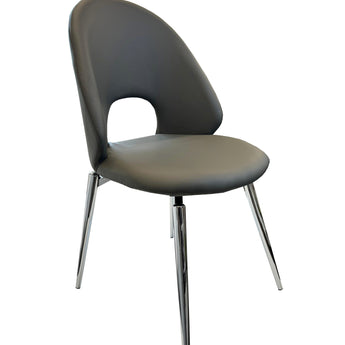 Silla de Comedor GIO Moderna Gris Elegante Diseño Ergonómico Confortable Patas Robustas