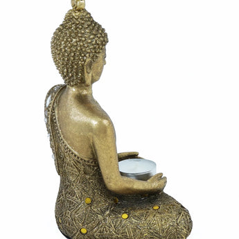 Gold Sitting Buddha Sculpture