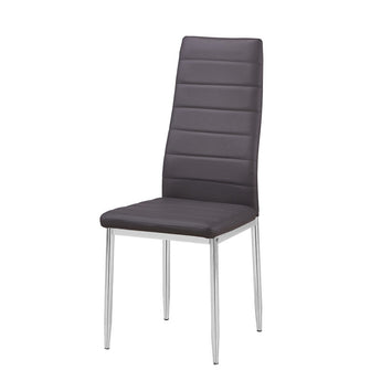 Silla de Comedor Romeo Gris Moderna Ergonómica Diseño Nórdico Acolchada Resistente