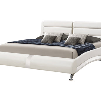 Jeremaine Eastern King Upholstered Bed White