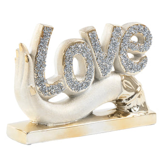 LOVE Word Diamond Decor Sculpture