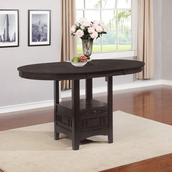 Lavon Oval Counter Height Table Espresso