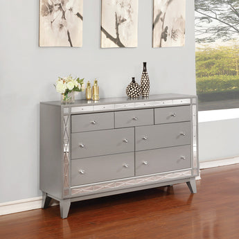 Leighton 7-Drawer Dresser Metallic Mercury