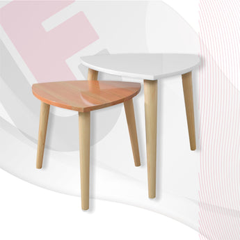 Juego de 2 Mesas de Centro NAPOLES Modernas Elegantes Diseño Nórdico Versátil