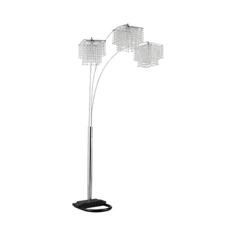 Miriam Crystal Drop Shade Floor Lamp Chrome