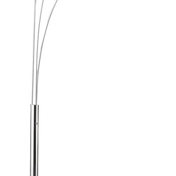 Miriam Crystal Drop Shade Floor Lamp Chrome