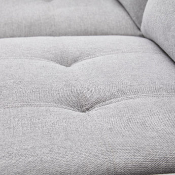 Sofá Seccional Cama Positano Gris: Almacenamiento Oculto, Asientos Extra, Diseño Moderno