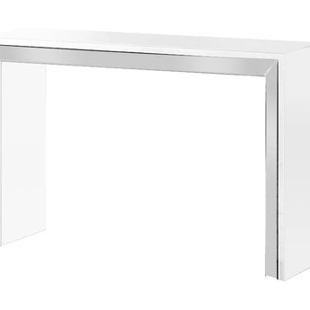 White & Mirror Console Table