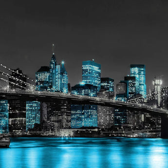 Brooklyn Bridge Glass Wall Art 70"x24"