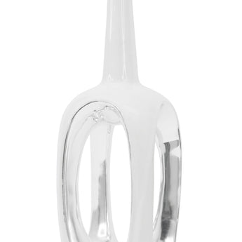 Escultura de Mesa Abstracta Moderna de Cerámica Blanca para Decoración del Hogar