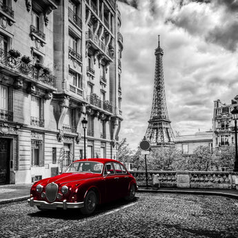 Impresionante Arte de Pared Torre Eiffel Vidrio Templado 122x81 cm Decorativo